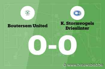 Ook Drieslinter houdt Boutersem United van zege af