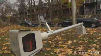 Residents frustrated after Parkside Drive speed camera cut down — again
