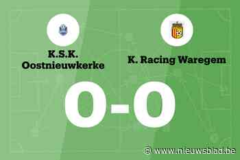 Doelpuntloos gelijkspel tussen KSK Oostnieuwkerke en Racing Waregem