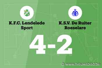 FC Lendelede Sport wint spektakelwedstrijd van SV De Ruiter