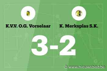 Merksplas verliest uit met een doelpunt verschil van Vorselaar