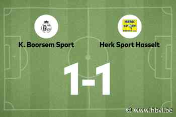 Gelijkspel voor Boorsem thuis tegen Herk Sp.
