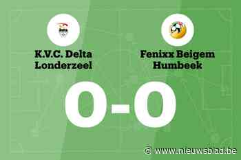 Delta Londerzeel B en Fenixx B komen niet tot scoren