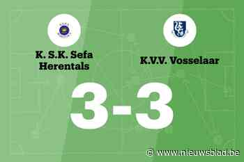 Vosselaar beëindigt de zegereeks van SKS Herentals