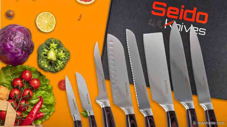 Get a Japanese knife set to tackle everything in the kitchen for 74% off