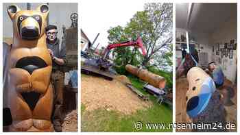 „Schildkröte wiegt so viel wie mein Fiat Panda“: Aschauer Mega-Totems schippern nach Kanada