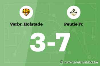 Geen verbetering voor Hofstade B na verlies tegen FC Peutie