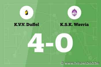 VV Duffel wint thuis van Wavria B
