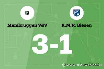 Membruggen verslaat KMR Biesen B en blijft winnen