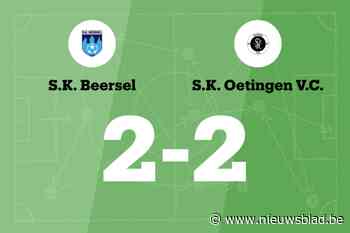 Oetingen B sleept gelijkspel uit de brand in de uitwedstrijd tegen SK Beersel