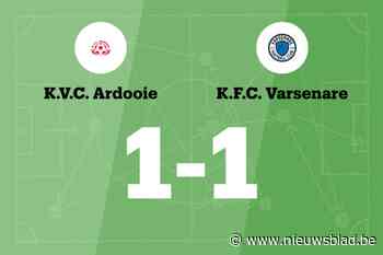 VC Ardooie en FC Varsenare delen de punten