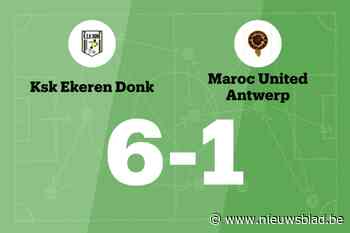 Depuydt scoort drie keer voor Ekeren Donk in wedstrijd tegen Maroc United Antwerp B