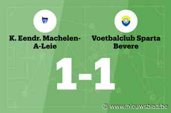 Winnende reeks van VC Sparta Bevere eindigt na wedstrijd tegen Eendracht Machelen-aan-de-Leie B