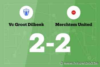 Groot-Dilbeek B en Merchtem United B delen de punten
