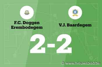 FC Doggen Erembodegem sleept gelijkspel uit de brand in de thuiswedstrijd tegen VJ Baardegem