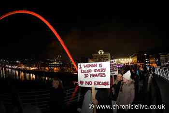 Reclaim the Night march sees hundreds of women take to the streets of Newcastle and Gateshead