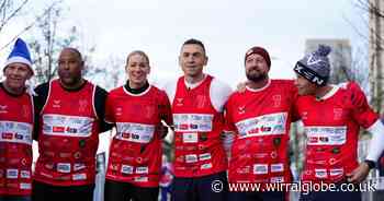 Rugby hero Kevin Sinfield hits streets of Wirral in latest challenge MND community