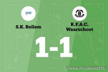 Wille redt punt voor SK Bellem tegen FAC Waarschoot