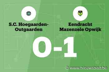 G. Verhoeven is goud waard voor Mazenzele Opwijk tegen SC Out-Hoegaarden