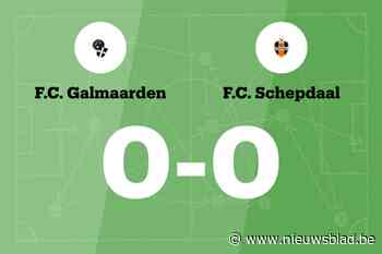 Doelpuntloze wedstrijd voor Galmaarden en Schepdaal