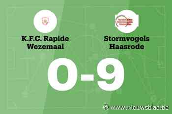 Vijf opeenvolgende overwinningen voor KST Haasrode B na 0-9 winst tegen Rapide Wezemaal B
