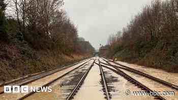 Train line to close again after Storm Bert damage