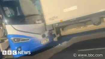 Real Madrid team bus involved in motorway crash