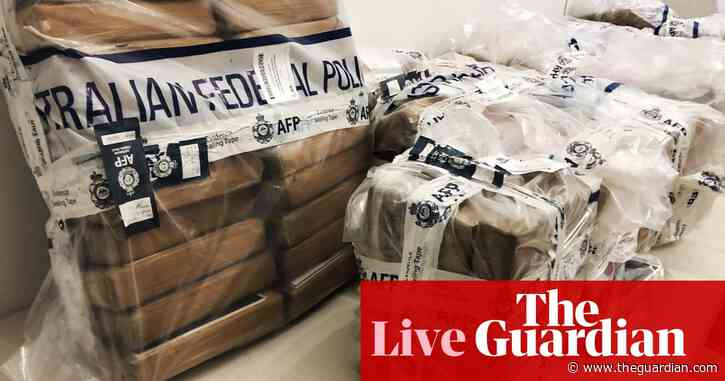 News live: group charged over biggest cocaine seizure in Australian history; ABS latest data points to economy holding up