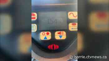 64 kilometres-per-hour over the speed limit: OPP