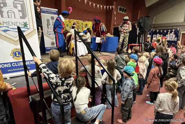 Ruim honderd kansarme kinderen krijgen Sinterklaasfeest dankzij Lionsclub Menen