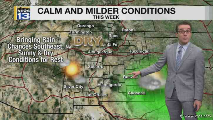 Cool today but warmer & dry weather ahead