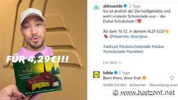 Hype-Produkt: Jetzt kündigt auch Aldi Süd eigene Dubai-Schokolade an