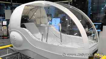 Step inside the 'human washing machine'! Bizarre contraption uses AI to analyse your skin before blasting you with a bespoke 15-minute wash and dry