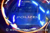 Farbschmiererei am Hessischen Landtag