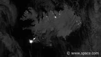 Satellites spy red-hot lava threaten Iceland's Blue Lagoon