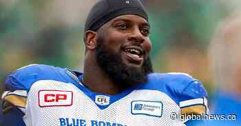 Blue Bombers extend star offensive lineman Stanley Bryant