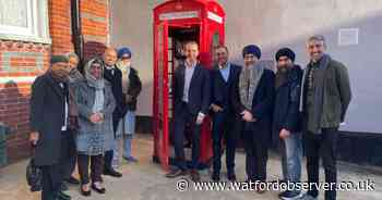 Old phone box turned into free library in Watford