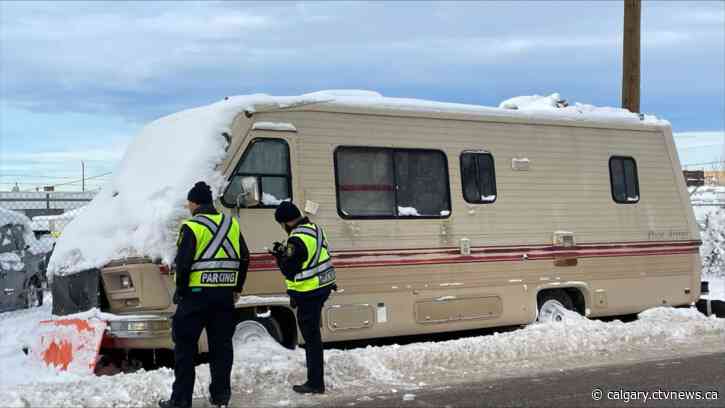 City begins ticketing, towing motorhomes parked along N.E. Calgary road