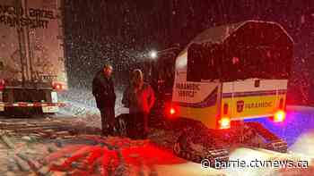 Muskoka paramedics use remote response vehicle to help stranded motorists during storm