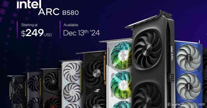 Intel announces $249 Arc B580 and $219 Arc B570 ‘Battlemage’ graphics cards