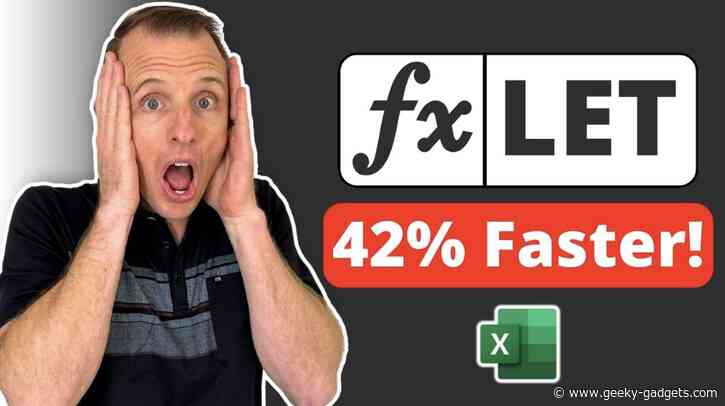 The Secret to Faster, Cleaner Excel Formulas : LET Function Explained