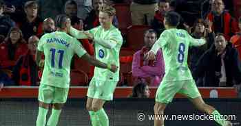Frenkie de Jong blinkt uit met goal en assist als invaller bij ruime zege Barcelona