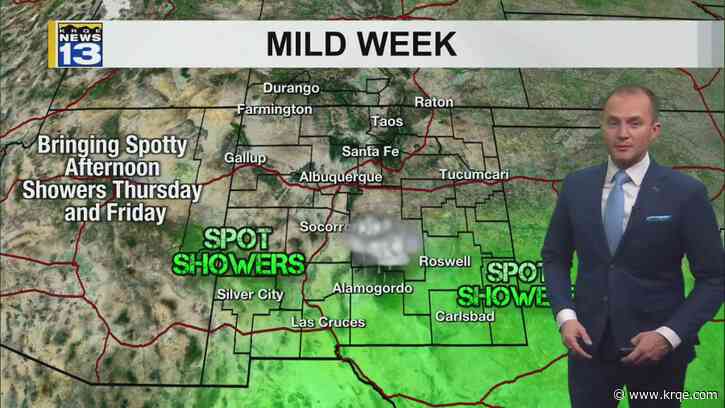 Rain chances return to southern New Mexico late this week