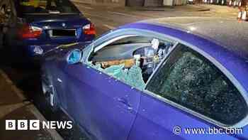 Multiple cars damaged 'by man with hammer'