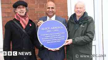 Plaque to honour city's first female mayor