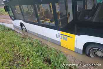 Lijnbus rijdt zich vast in Gors-Opleeuw