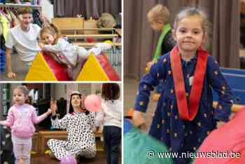 Hogeschoolstudenten laten kleuters spelenderwijs bewegen: “Klimmen en klauteren hoort er uiteraard bij”