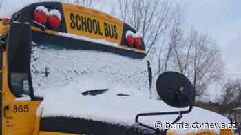 School bus cancellations in central Ontario