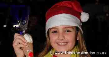 A giant snow globe and a dancing Deadpool: Harold Hill's lights switch-on in photos