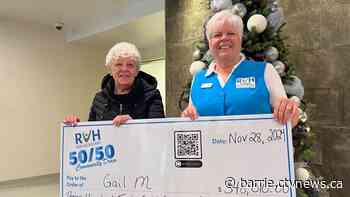 RVH's 50/50 draw winner gives back on Giving Tuesday